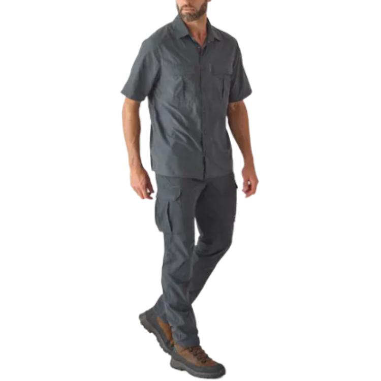 DECATHLON SOLOGNAC 500 Series Solid Color Fashionable Abrasion Resistant Versatile Cargo Pants Men's Carbon Grey