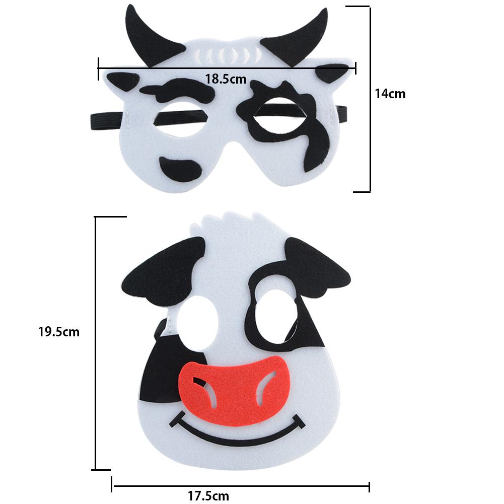 15 Stück Tiermasken Filz Tier-Thema Geburtstagsparty Dekoration Cartoon-Masken Interessante Masken