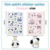 8 Cartoon Happy Little White Dog Collage Hands-on DIY Handbook Mobile Phone Case Laptop Decoration Waterproof Stickers
