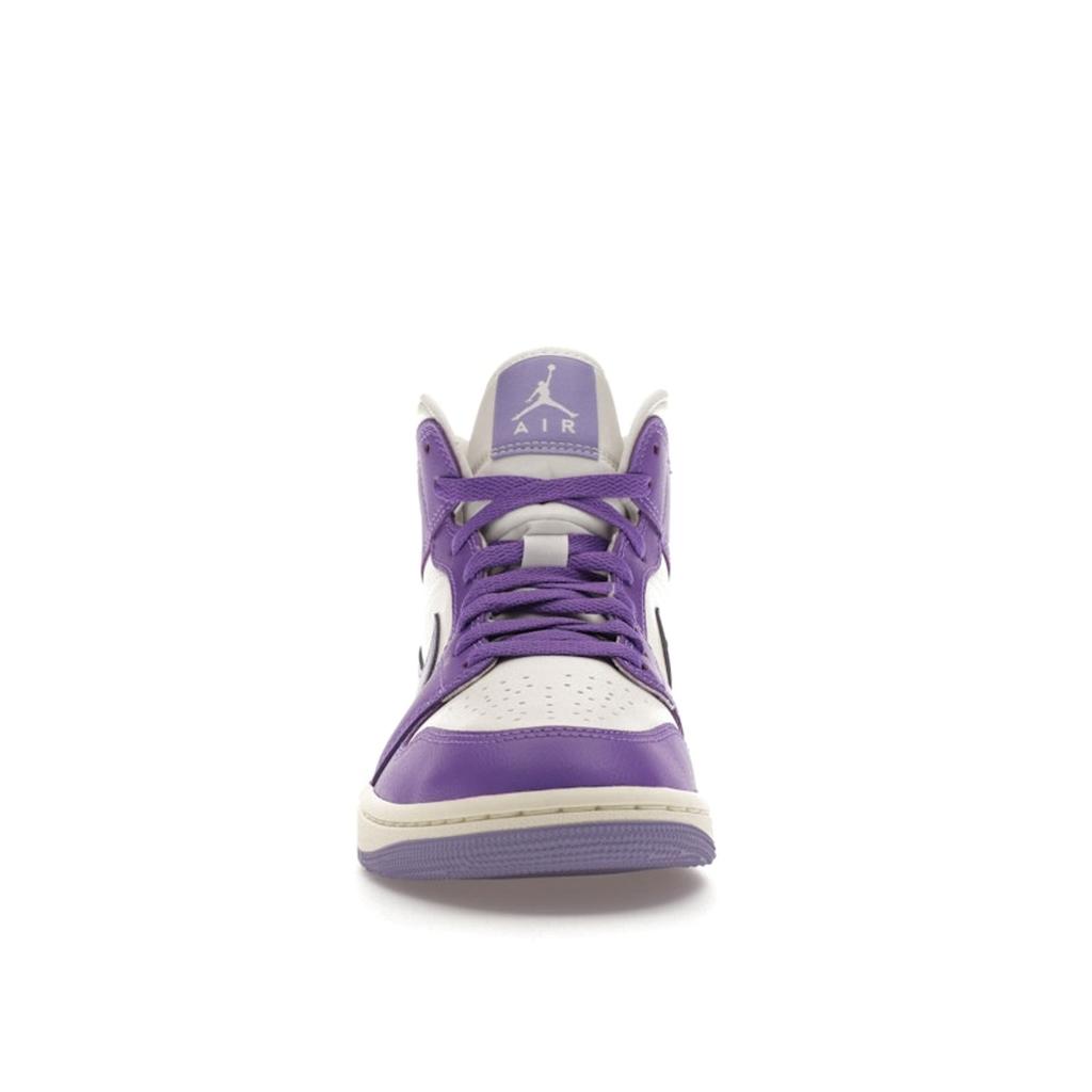 Air Jordan 1 Mid Action Grape Women Sneakers Purple Sail Sky-J-Light-Purple BQ6472-504
