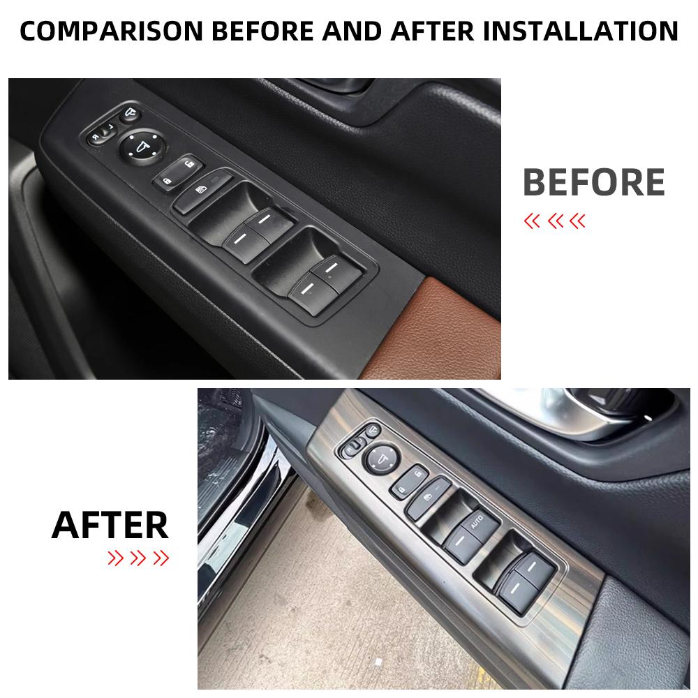 Window Lift Switch Panel Frame Trim Cover Decoration for Honda CRV CR-V 2023-2025 RHD Car Interior Stying Accessories