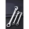 Universal 72-Tooth Ratchet Wrench Double Headed Labor Saving Adjustable Large Open End Wrench Steel High Hardness Repair Tools
