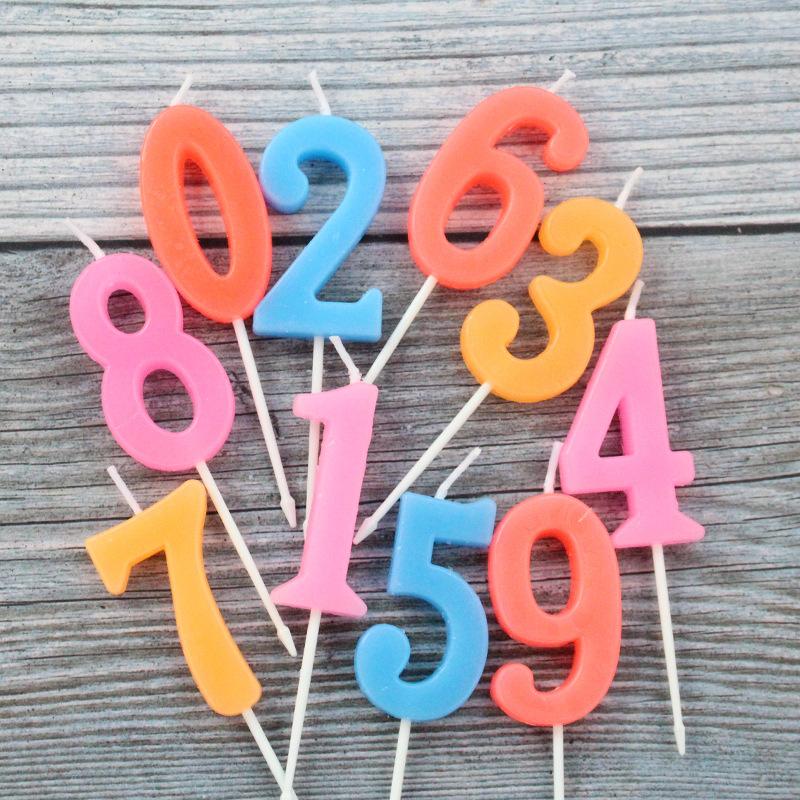 Cake Number Candle Birthday Cake Candle Medium Number Candle Color Number Candle