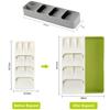 Expandable Utensils Tray Kitchen Cutlery Storage Box Knife Holder Plastic Tray Fork Spoon Divider Drawer Box Tableware Organizer