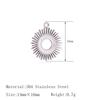 3Pcs Bee/Violin/Coconut Palm/Hearts Charms Stainless Steel Necklaces Bracelet Pendants Handmade Craft DIY Jewelry Making Finding