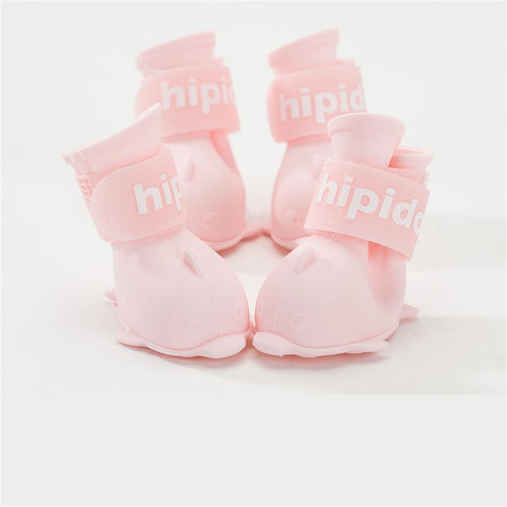 Kjæledyr Hund Katter Regnsko Kjæledyrstøvler Gummi Bærbar Sklisikker Vanntett Kjæledyr Hund Katt Regnsko Kjæledyrutstyr Størrelse S/M/L