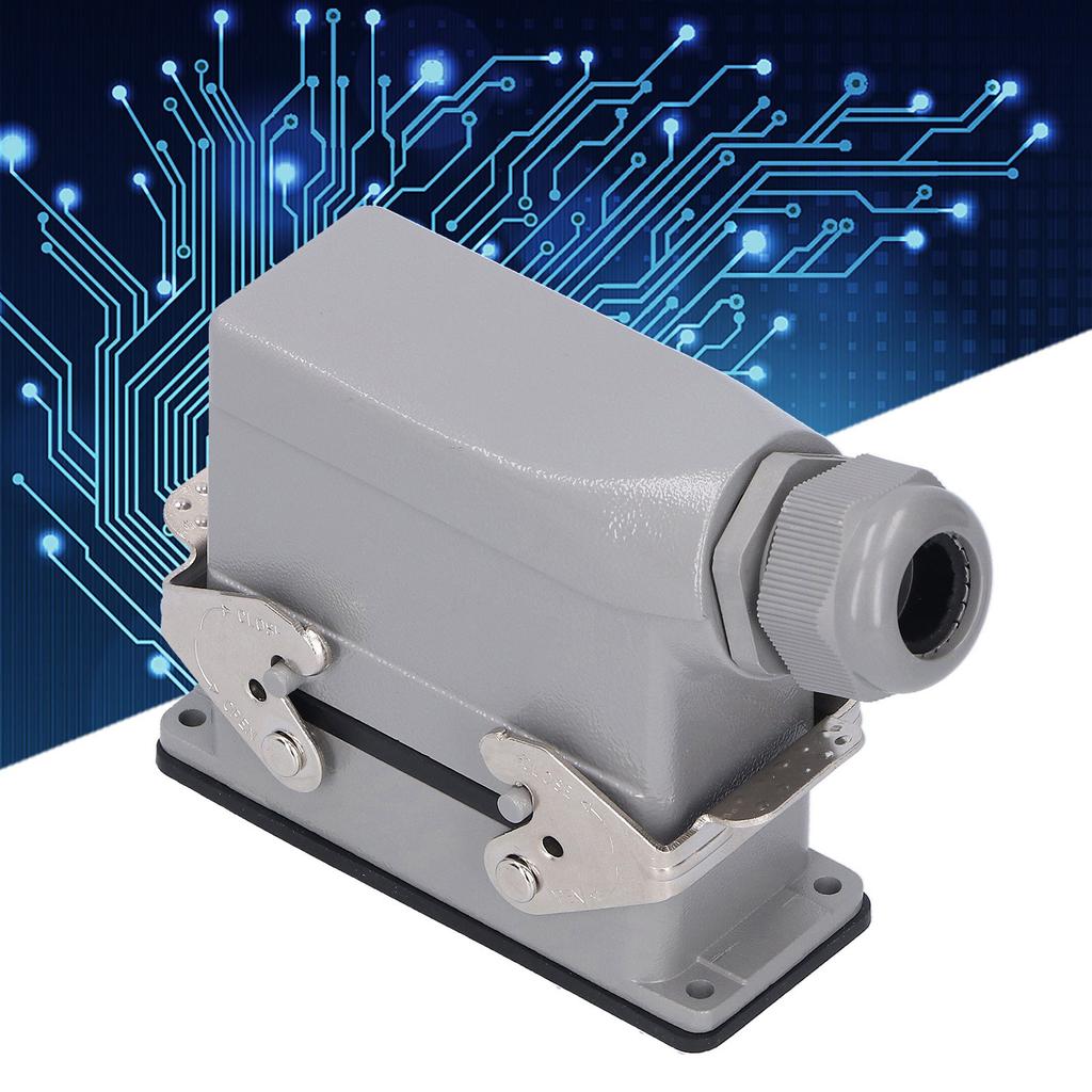 Heavy Duty Connectors 16 Contacts Side Out Industrial Waterproof Aviation Plug Socket