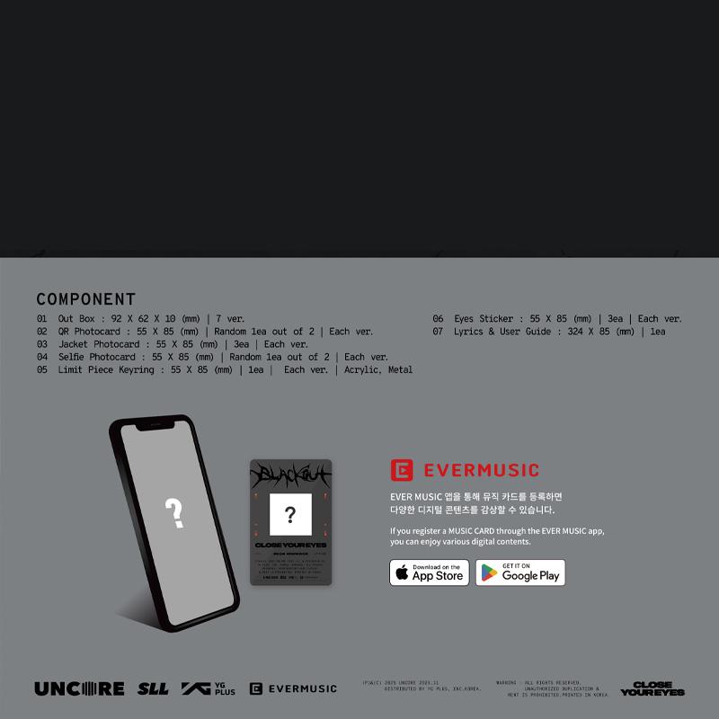 CLOSE YOUR EYES The 3rd Mini Album Blackout (eyes Ver.)