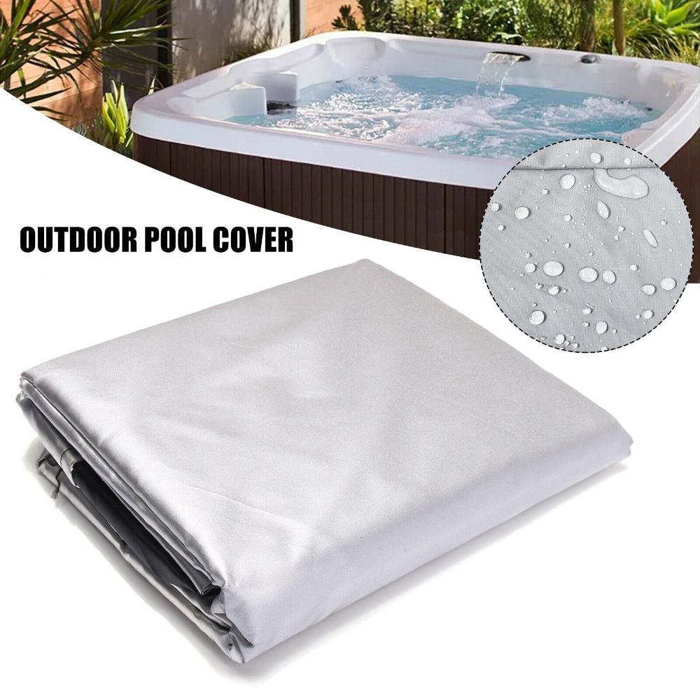Anti-UV Dustproof Waterproof Swimming Pool Cover Spa Bathtub Cover Hot Tub Protective Cover Oxford