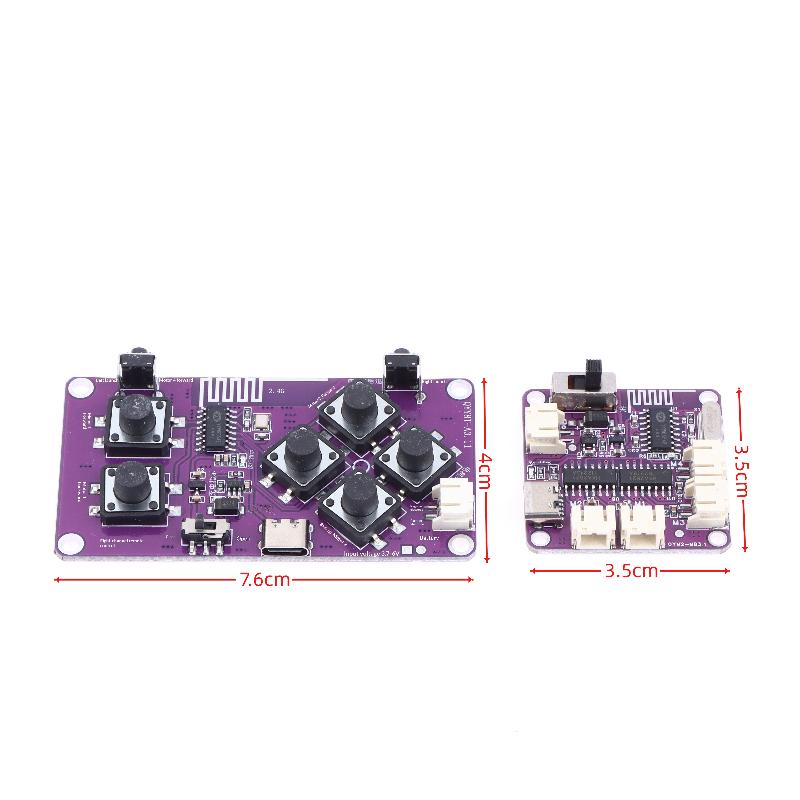 2Pcs/Set 8-Channel Wireless Module With 100 Meters Range 2.4G Remote Control Receiver Kit For Diy Toy Cars Robots