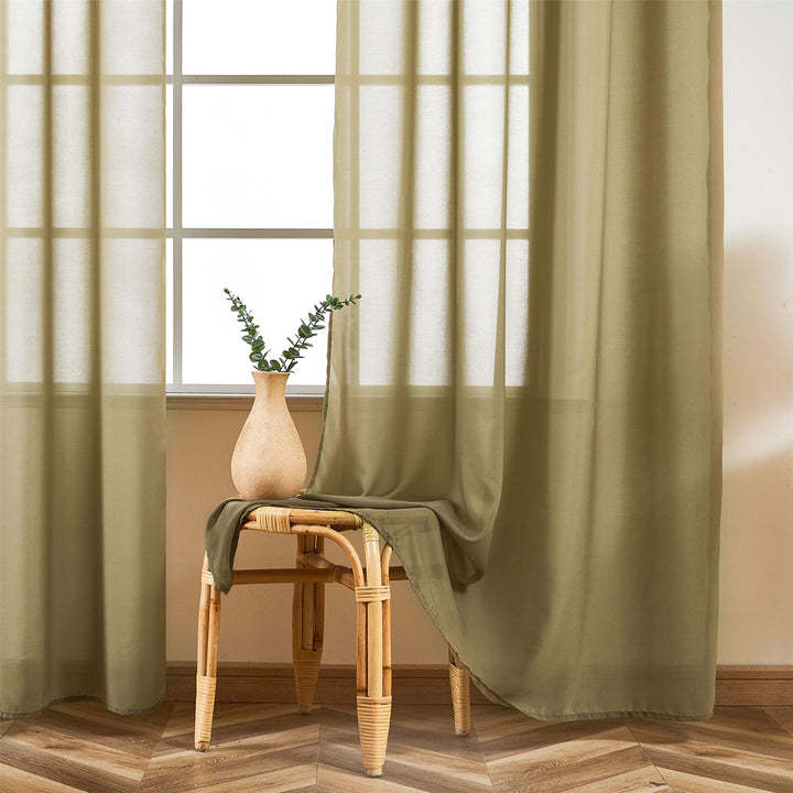 Jednolity kolor, biała, półprzezroczysta zasłona okienna, zasłona z tiulu z przędzy szyfonowej, zasłona do sypialni, ekran okna wykuszowego