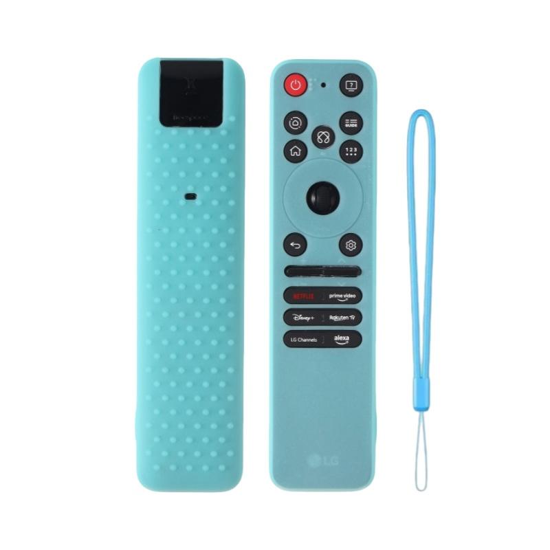 1Pcs Silicone Protective Case With Lanyard Shockproof Soft Shell Remote Control Case ForLG MR25GA OLED Smart TV Remote Control