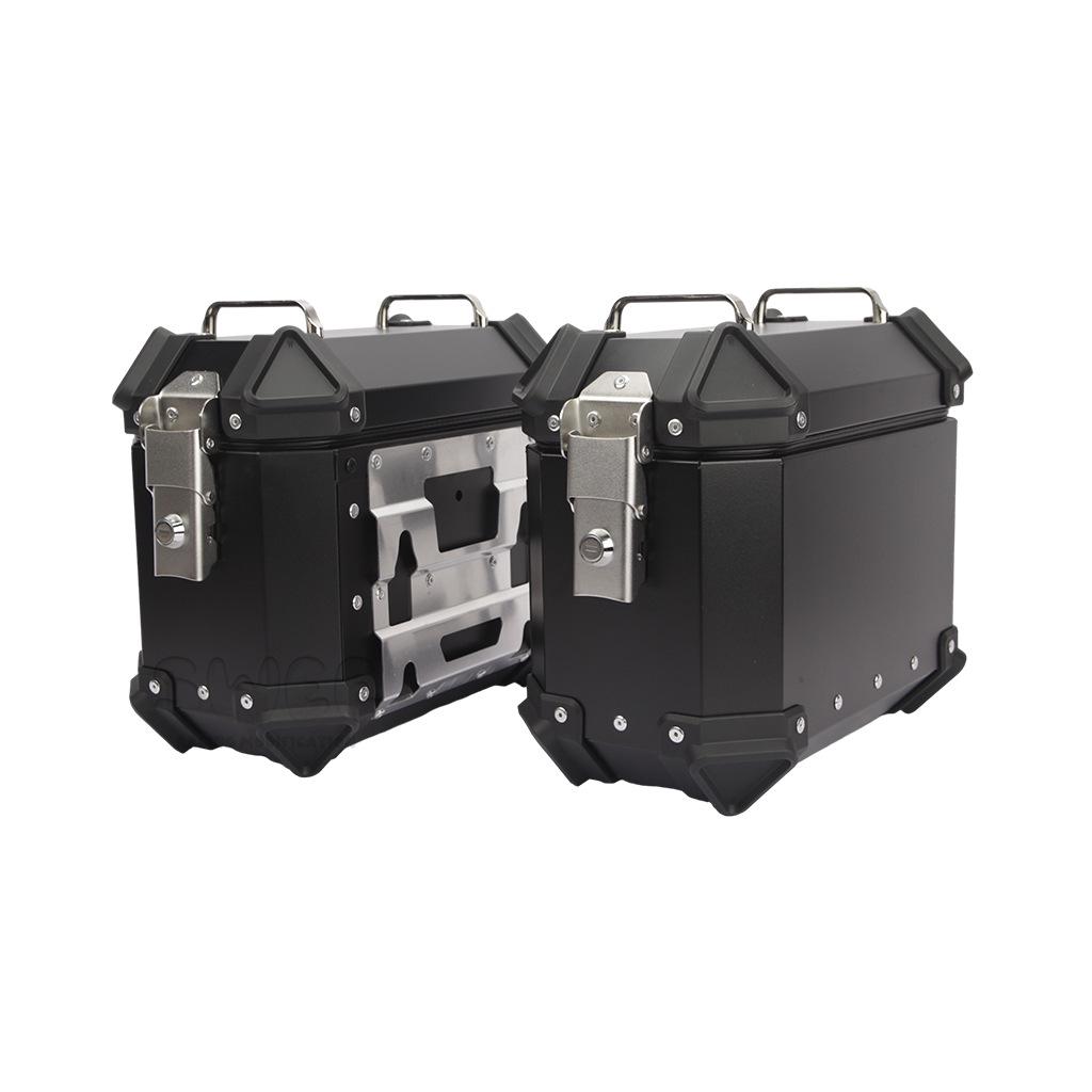 Universal Motorcycle Aluminum Side Boxes – Waterproof, Anti-Collision, Quick Release (18L/28L/35L)