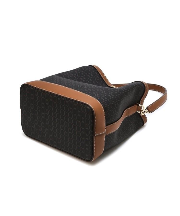 Daks Womens Accessories Brown Saint Barnet Dd Pattern Leather Color Block Bucket Bag M_Dcba6E863W3