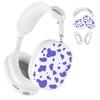3Pcs/Set For AirPods Max Silicone Protective Case Cow Pattern Earmuff Sleeve Headband Cover Ear Cushion Cover