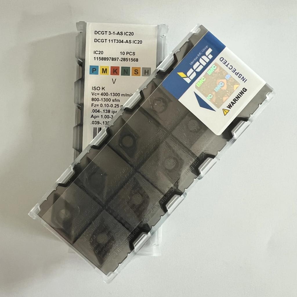 ISCAR / DCGT11T304-AS IC20 /Industrial indexable carbide inserts 10 Pcs