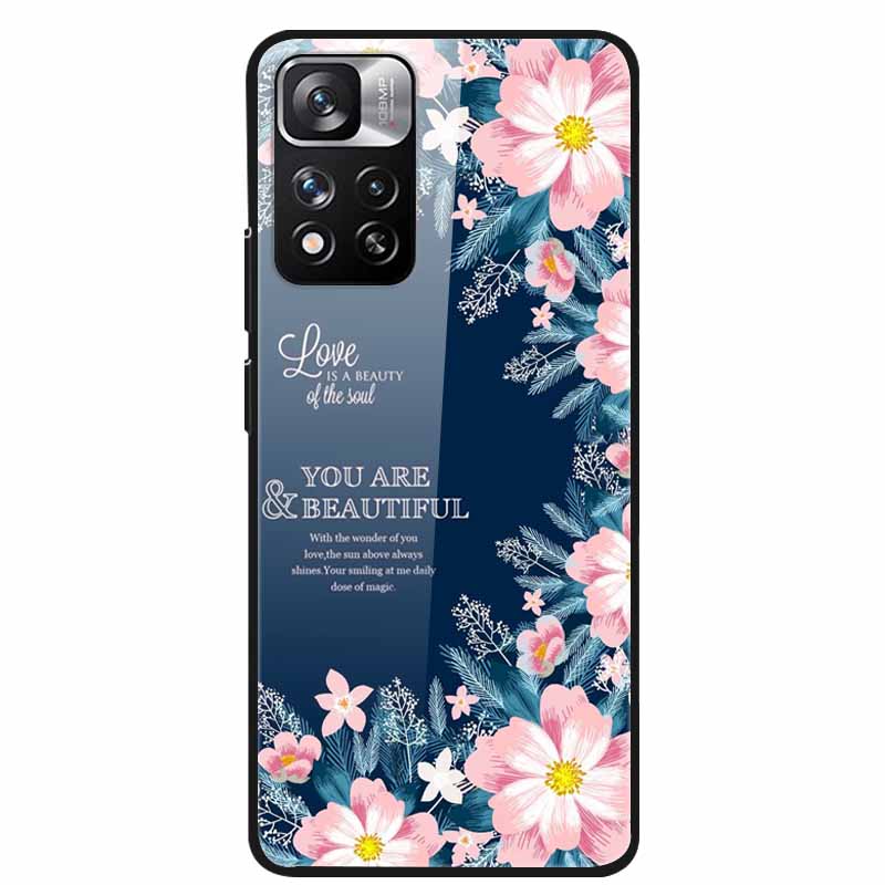 Tempered Glass Case For Xiaomi Redmi Note 11 Pro+ 5G Cover Hard Protective Funda for Redmi Note 11 Pro Plus 5G Luxury 6.67 Inch