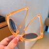 Children's Colored Sunglasses  Foldable Round Frame Sun Glasses Boys And Girls UV400 Ultraviolet Eyepiece For Ages 2-8 Years Kid