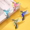 Hummingbird Badge Hard Enamel Rubber Backing Pin Jackets Backpacks Hats Lapel Brooch Nature