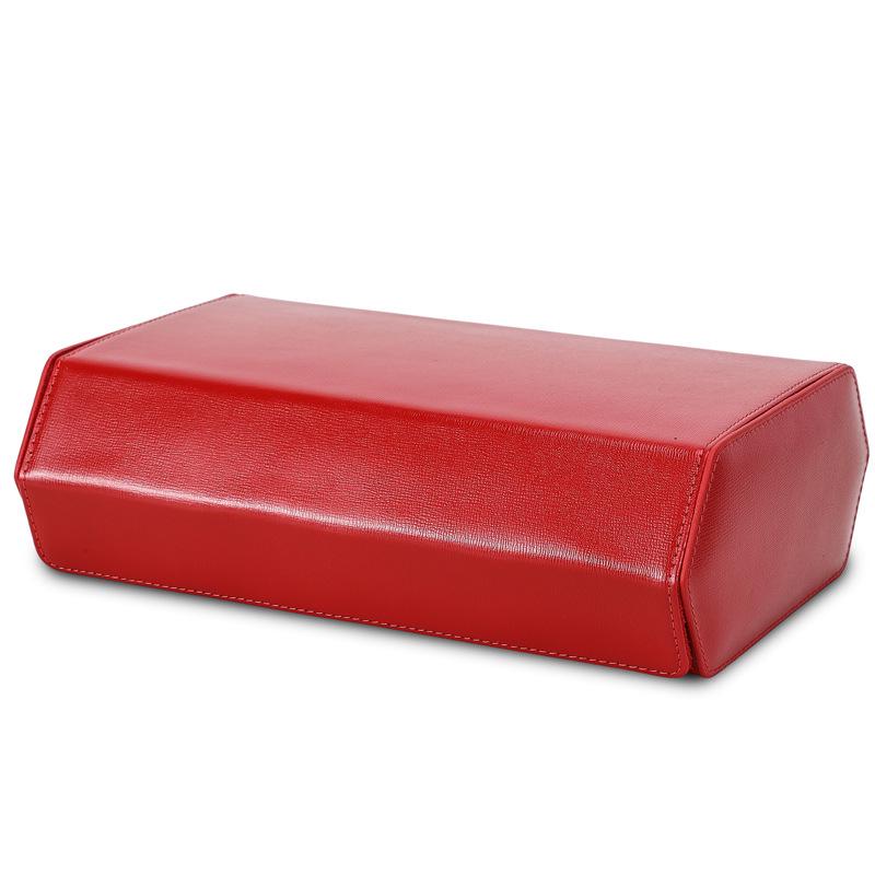 

Cross-Grain Cowhide 8-Watch Wristwatch Storage Box - Genuine Leather Travel Case and Gift Box