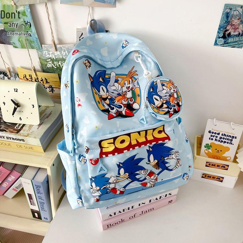 Sonic Kids' Backpack with Coin Pocket for School & Kindergarten