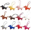 Süßer PU-Leder Tieranhänger Niedlicher Dackel Hund Schlüsselanhänger Anhänger Hängendes Ornament Rucksack Handtasche Charm Geschenk