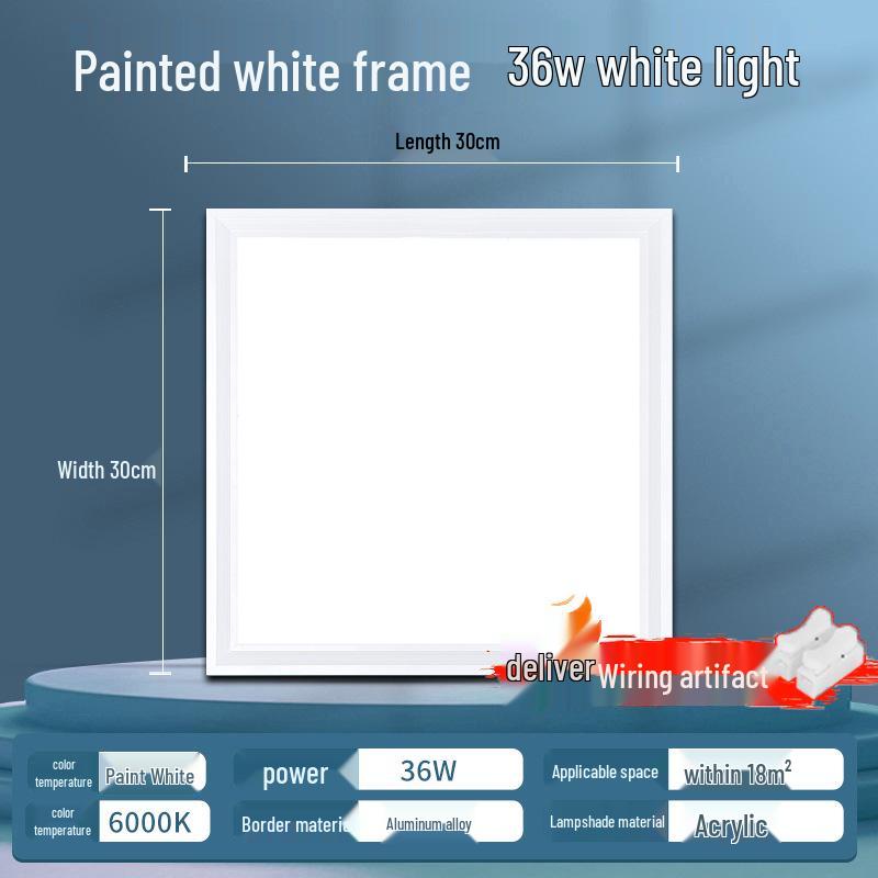 Aluminum Recessed Ceiling Light Panel for Kitchen & Bathroom