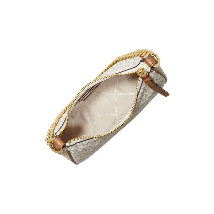 New MICHAEL KORS Artificial Leather Shoulder Bag Medium Women's Vanilla White 32H1GT9C1B-149