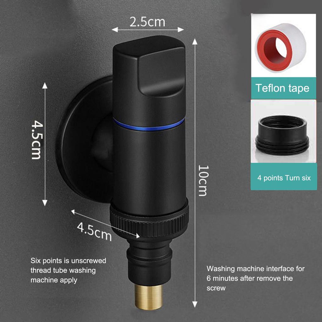 Washing Machine Faucet Brass Water Stop Quick Opening Angle Valve