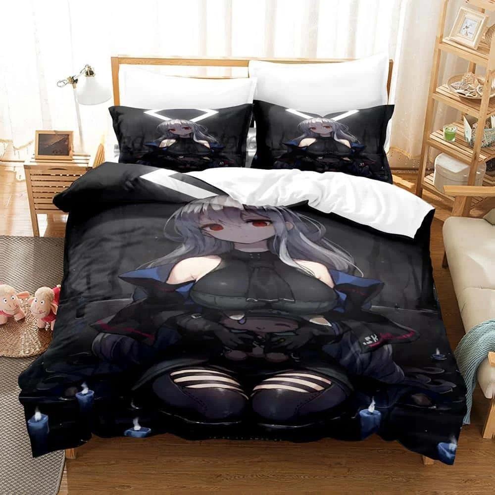 3D tisk Anime Arknights Ložní souprava Single Twin Full Queen King Size Postel Dospělý/Dětská ložnice Sady povlečení na peřinu Bytový textil