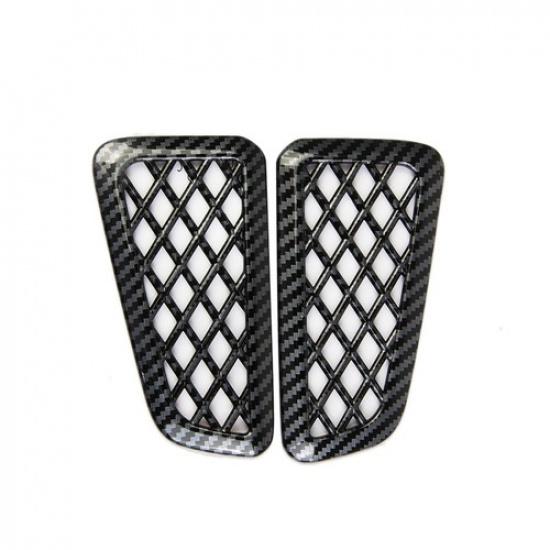 Carbon Fiber Style Dashboard Air Vent Outlet Cover Trims Fit For Honda Accord