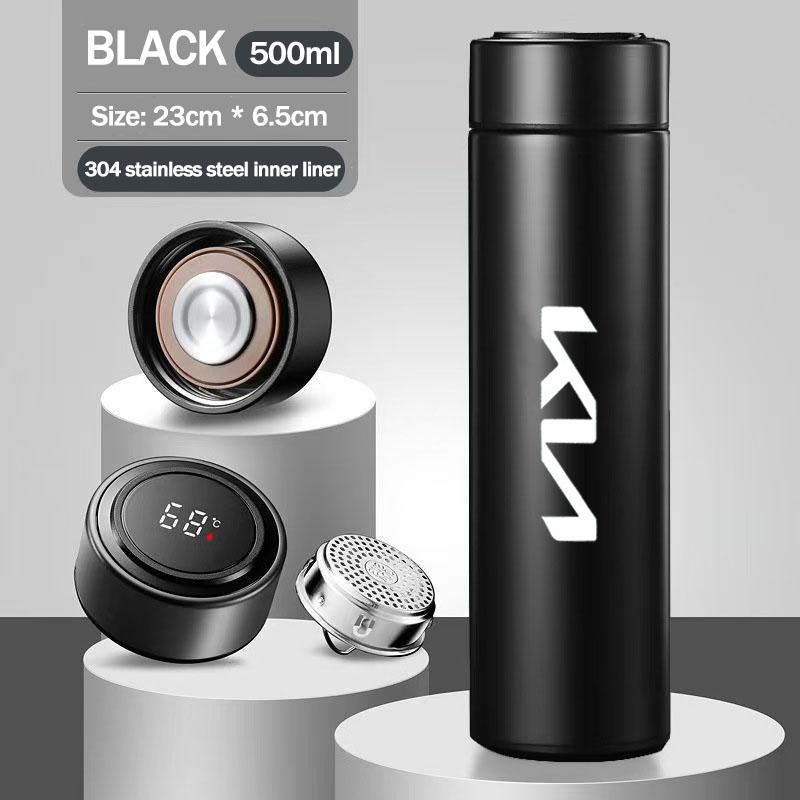 Car Logo Thermos Leakproof Cup Portable Bottle Auto Accessories For Kia Sportage Ceed Picanto Rio Niro Morning K7 K5 K8 XCeed K9