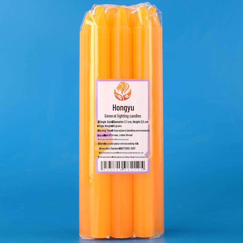 Smokeless Deodorizing White Candles for Power Outages and Buddha Offerings