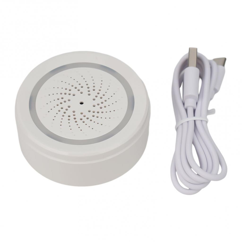 forTuya WiFi Alarm Siren 100dB with Temperature and Humidity Sensor Strobe Light