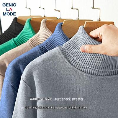 GENIOLAMODE Men's Turtleneck Base Layer Sweater
