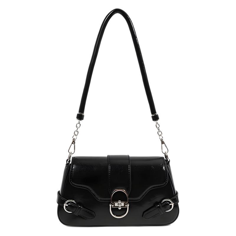 

Высококлассная модная сумка-мессенджер для通勤, женская новая сумка-подмышка, ретро сумка через плечо Maillard, нишевая сумка чёрный