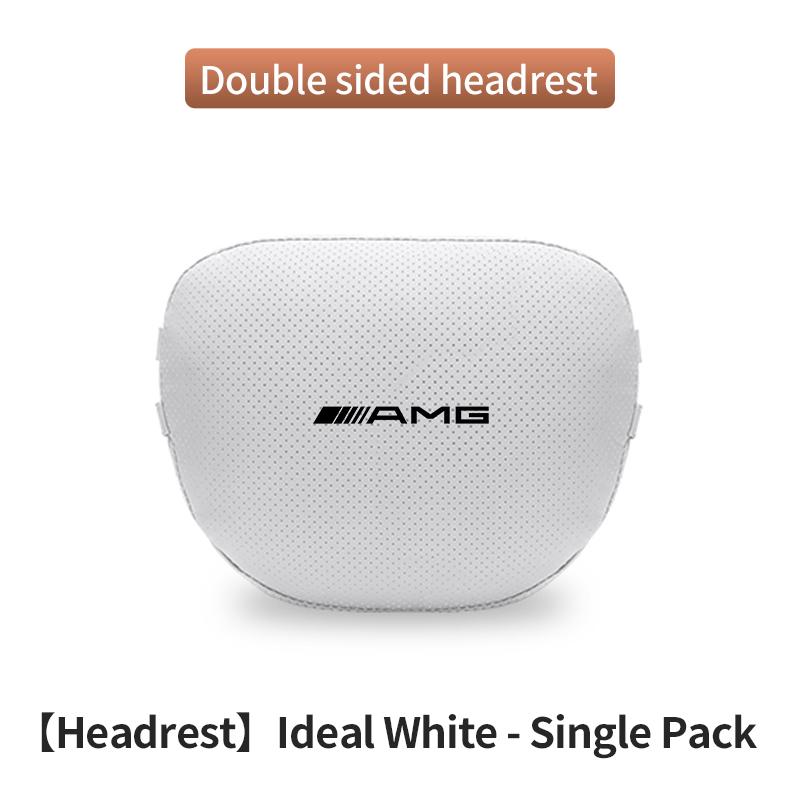 

Car Headrest Neck Support Lumbar Rest Cushion Neck Pillow For Mercedes-Benz AMG A C E S V Class Sprinter GLC ML SLK CLS GLA GLK білий