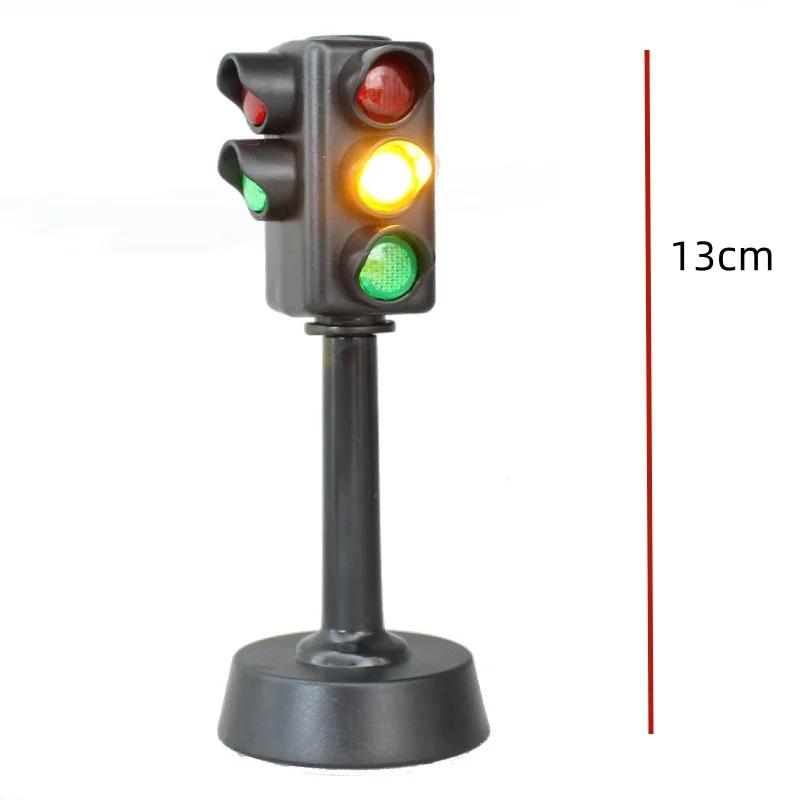 Voice Traffic Light Signs Figurine Traffic Light Lamp Base Simulation Road Light Safe Traffic Lamp Home Transportation Ornaments