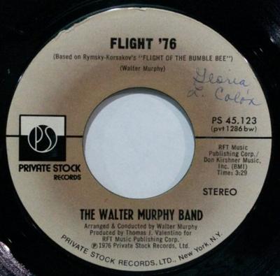 7inch Record WALTER MURPHY - Flight '76 / Flight '76 (Pt. 2) PS45123 Private Stock 1976 US Soul/Funk Used