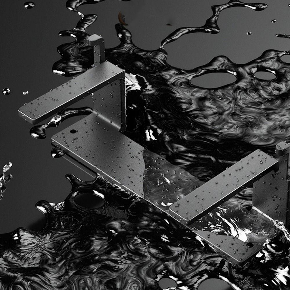 Černý stojan na krájení prkénka Odkládací držák na poklice bez děrování Odolný stojan na poklice na hrnce Kuchyně