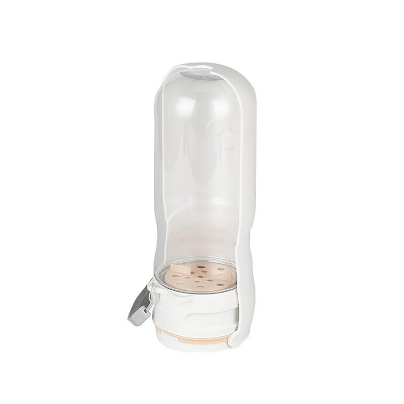 New Outdoor Pet Kits Foldable Portable Dog Drinking Cup Segmented Dog Food Integrated Water Dispenser