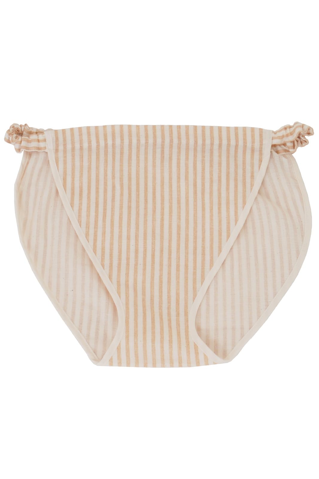 

[coco-kara] FundyFundy 100% Cotton Double Gauze Fundoshi Shorts for Women, Striped Pattern, Ginger, Size LL, Made in Japan, G10-0316_GG-LL