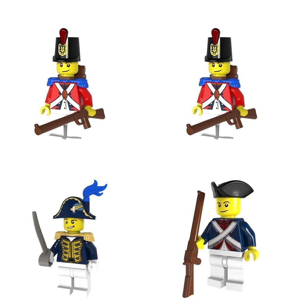 Pirate-themed Medieval Navy Admiral Building Blocks 4.5cm Height Abs Plastic