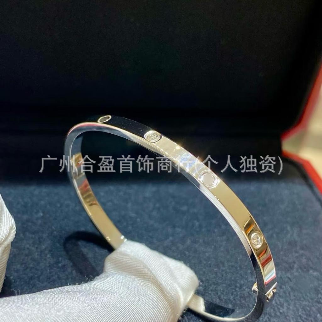 V Gold CNC High Version Love Bracelet Narrow Medium Wide Version New Women's Thick Plated 18K Rose Gold Couple Bracelet