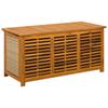 Garden Storage Box 185 L Solid Wood Acacia 113 X 50 X 56 Cm Beige
