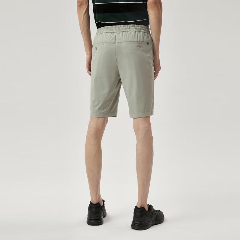 Men's Straight-Leg Slightly Elastic Solid Color Fashion Shorts