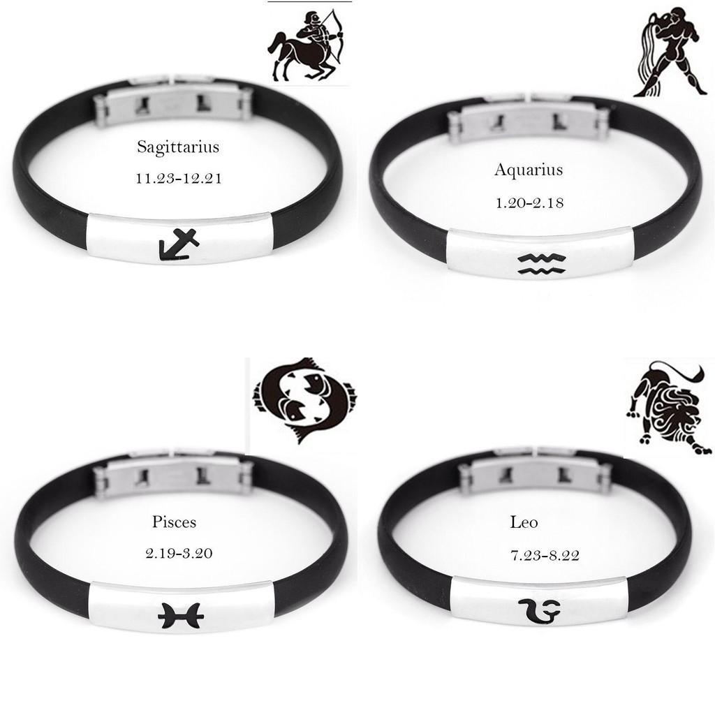 Timeless Constellation Stainless Steel Silicone Bracelets For Men And Women
