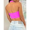 Gilet casual irregolare con collo a sbuffo estivo da donna