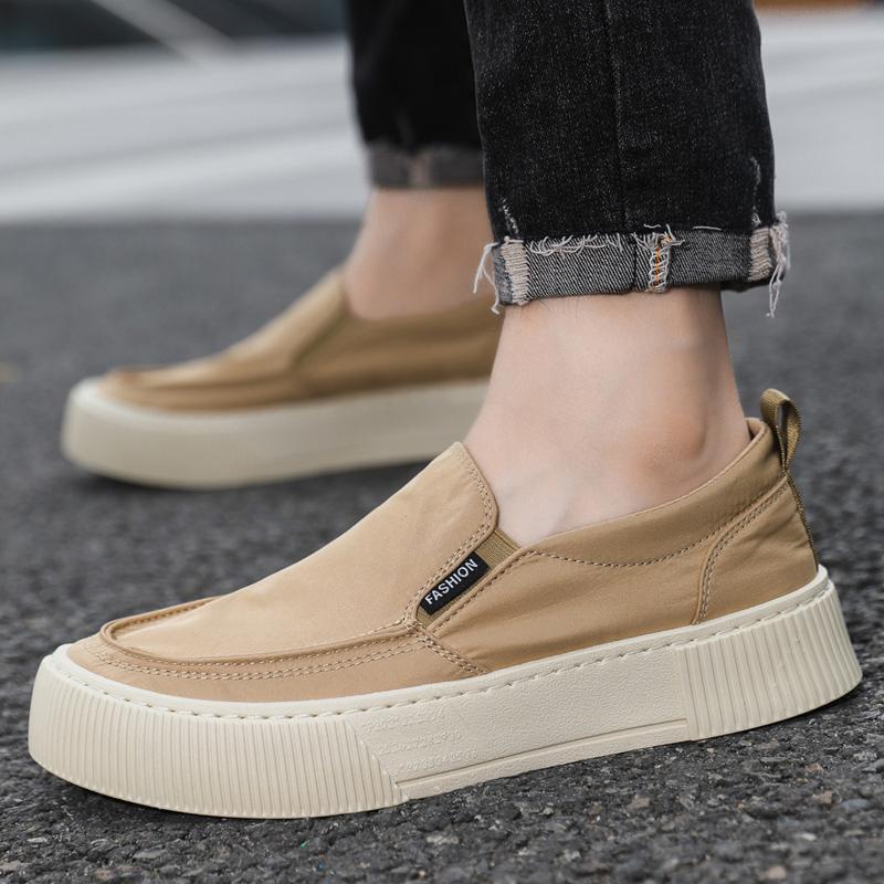 Fashion 2025 Summer Men Breathable Casual Canvas Shoes Comfort Slip on Loafer Soft Penny for Men Driving Boat Shoes Loafers Size 48
