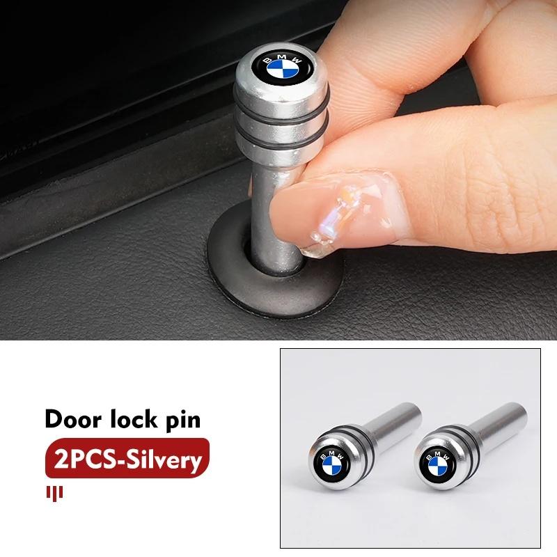 Aluminiumlegierung Auto Türschlossknöpfe mit inneren Schloss-Zugstiften & Türbolzen Dekor-Kit Passend für BMW X5 X1 X3 X6 3 5 6 7 GT Z Serie E84 E83 E70 F15 E71 E90